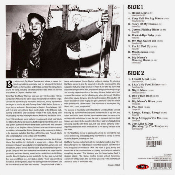 BIG MAMA THORNTON (ビッグ・ママ・ソーントン) - The Very Best Of Big Mama Thornton (UK 限定 180g LP/New) ベスト全18曲!