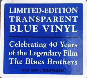 BLUES BROTHERS (ブルース・ブラザーズ) - サントラ:The Blues Brothers (EU 発売40周年限定再発「ブルーVINYL」LP/New)