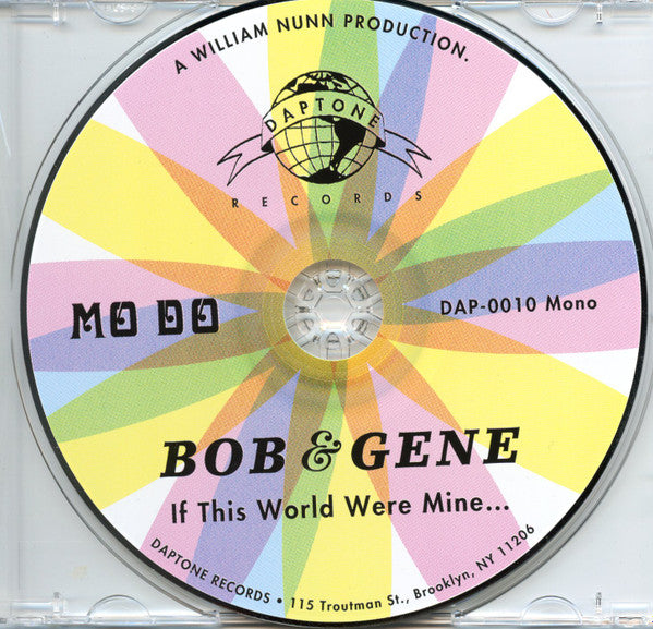 BOB & GENE (ボブ&ジーン) - If This World Were Mine (US 限定復刻再発 CD/New)
