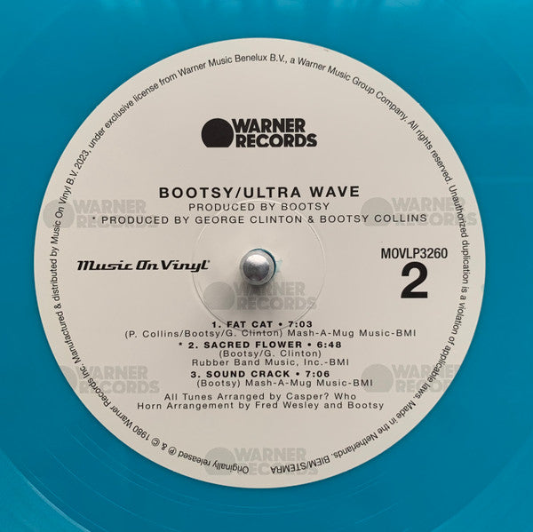 BOOTSY COLLINS (ブーツィー・コリンズ) - Ultra Wave (EU M.O.V社 1000枚限定復刻再発「ライトブルー VINYL」180g ステレオ LP/New)