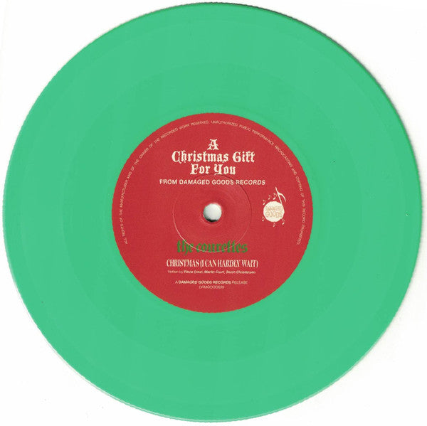 COURETTES, THE / HEADCOATEES, THEE (クーレッツ : コーレッツ / ジー・ヘッドコーティーズ) - A Christmas Gift For You (UK 限定ジャケ付き「グリーン VINYL」7"インチ/New)'25年Xマス・スプリット・シングル!