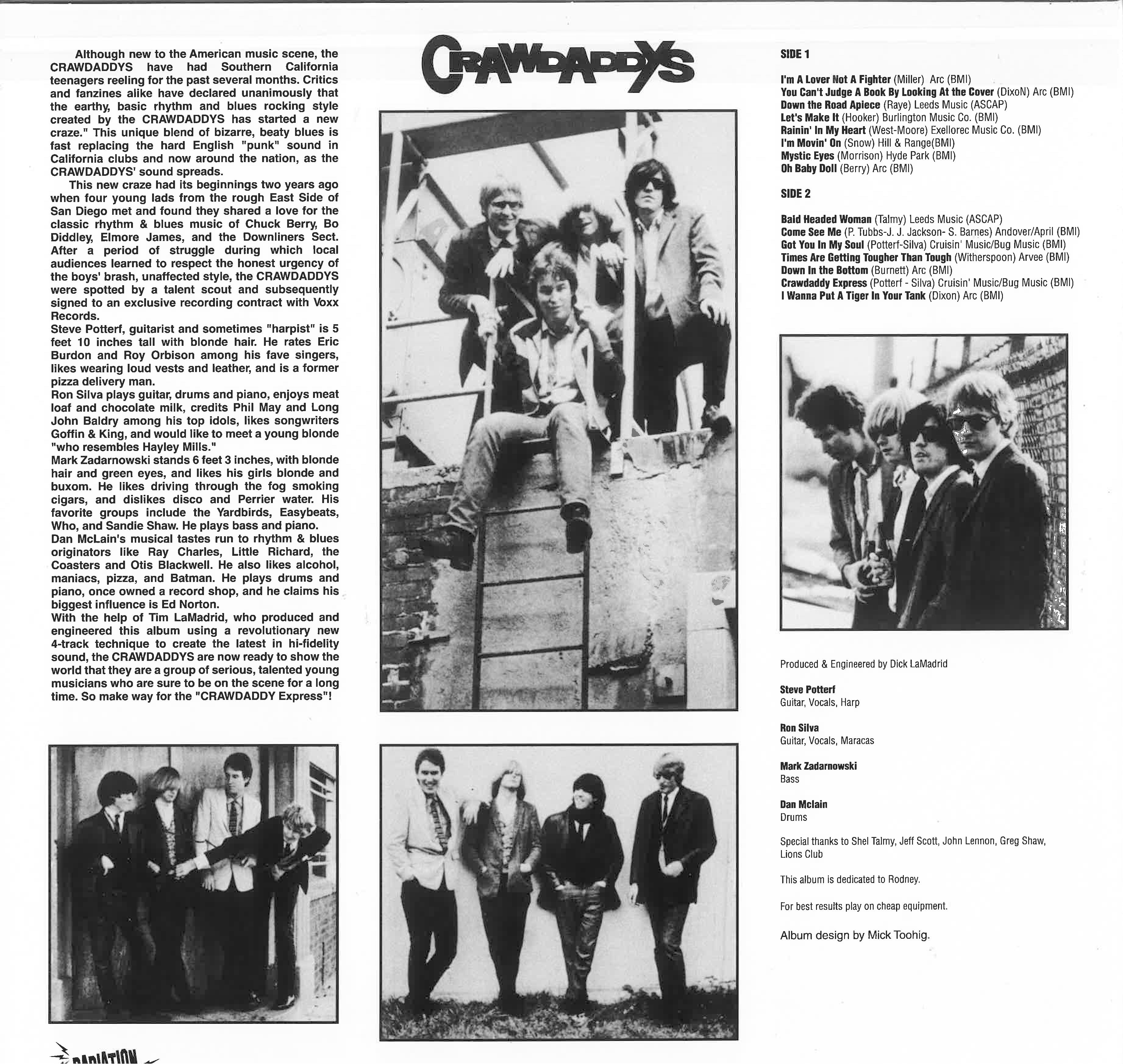 CRAWDADDYS, THE (ザ・クロウダディズ) - Crawdaddy Express (イタリア2026年限定復刻再発アナログLP/New ) の80's 米ネオ・ガレージ・レジェンド、'79年デビュー・アルバム!