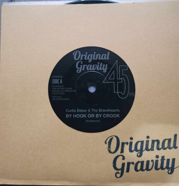 CURTIS BAKER & THE BRAVEHEARTS / FLOYD JAMES & The GT's (カーティス・ベイカー&ブレーヴハーツ / フロイド・ジェイムス & ジーティーズ) - By Hook Or By Crook / The Switchback (UK 限定 スプリット 7"+カンパニースリーブ/New)