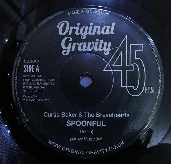 CURTIS BAKER & THE BRAVEHEARTS (カーティス・ベイカー&ブレーヴハーツ) - Spoonful (Part 1 & 2) (UK 限定 7" /New)