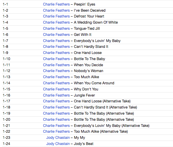 CHARLIE FEATHERS (チャーリー・フェザーズ) - Can’t Hardly Stand It! - The Complete 50s Recordings (スペイン 限定CDx2枚組 /New)米ロカビリー・レジェンドベスト全47曲