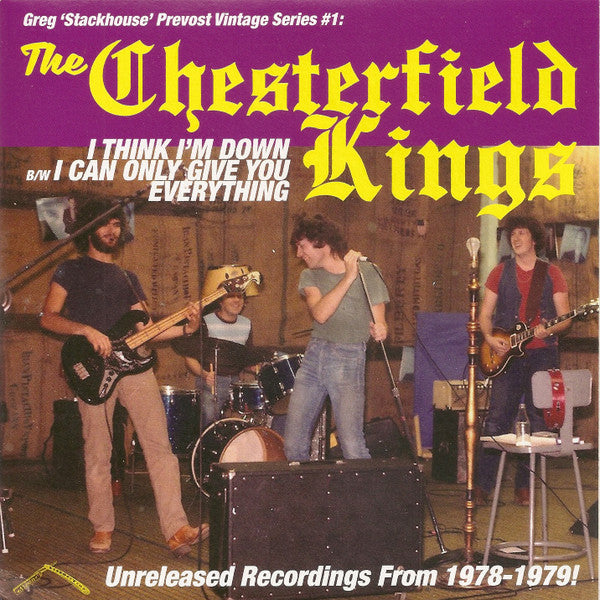 CHESTERFIELD KINGS (チェスターフィールド・キングス) - I Think I'm Down / I Can Only Give You Everything (Spain 限定ジャケ付き 7"New)