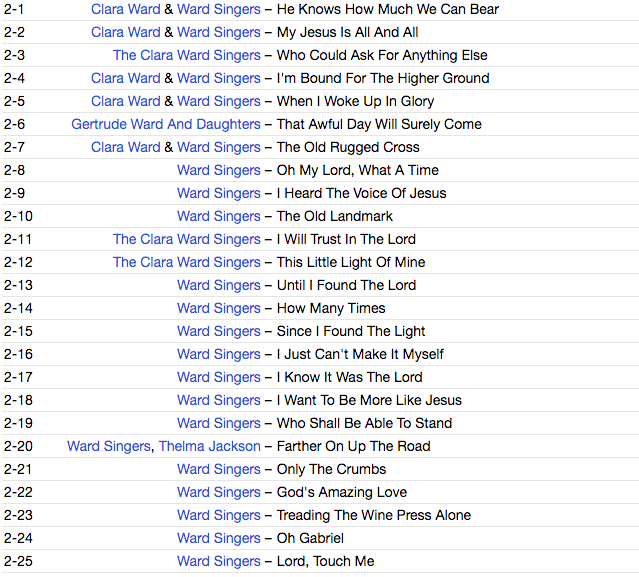 CLARA WARD & THE WARD SINGERS (クララ・ウォード & ザ・フェイマス・ウォード・シンガーズ) - The Famous Ward Singers 1949-62 (EU 限定CDx3枚組/New)