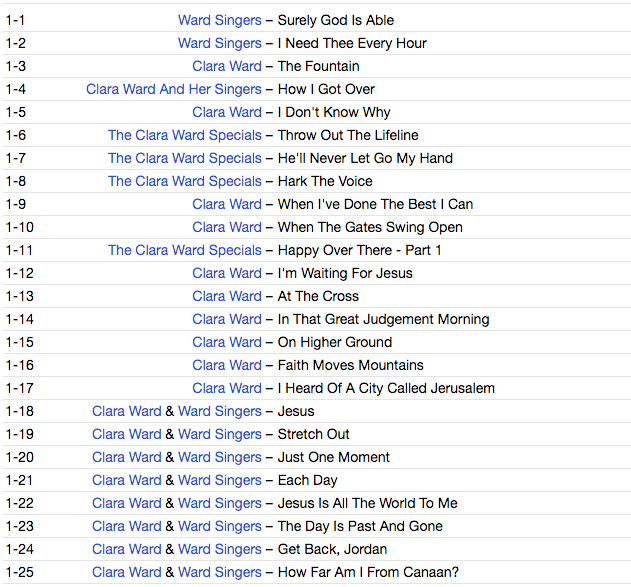 CLARA WARD & THE WARD SINGERS (クララ・ウォード & ザ・フェイマス・ウォード・シンガーズ) - The Famous Ward Singers 1949-62 (EU 限定CDx3枚組/New)