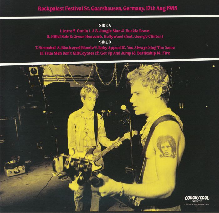 RED HOT CHILI PEPPERS (レッド・ホット・チリ・ペッパーズ) - Live At Rockpalast (EU 限定500枚「ピンク盤」 LP/NEW) '85年ドイツ録音ライブアルバム