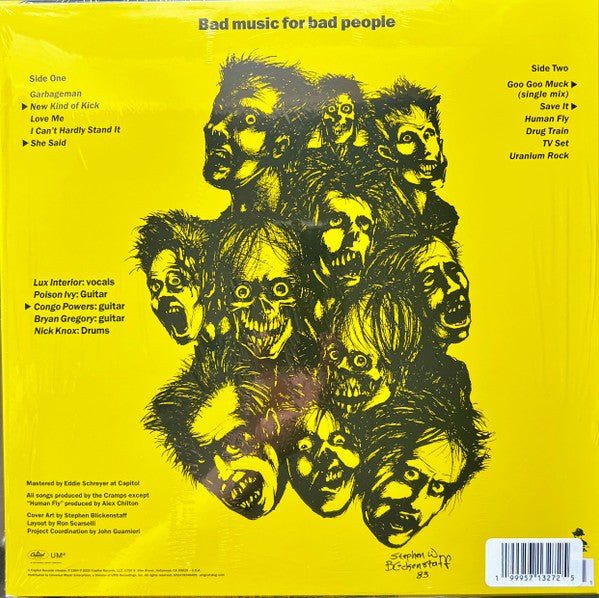 CRAMPS, THE (ザ・クランプス) - Bad Music For Bad People (US '26 レコードストア・デイ「エッセンシャル」正規限定復刻再発「グリーン Vinyl」LP/ New) '84年コンピ!