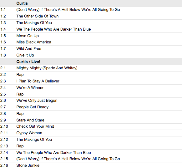 CURTIS MAYFIELD (カーティス・メイフィールド) - Original Album Series (EU 限定合体再発CDx5枚組ボックス・セット/New)全45曲