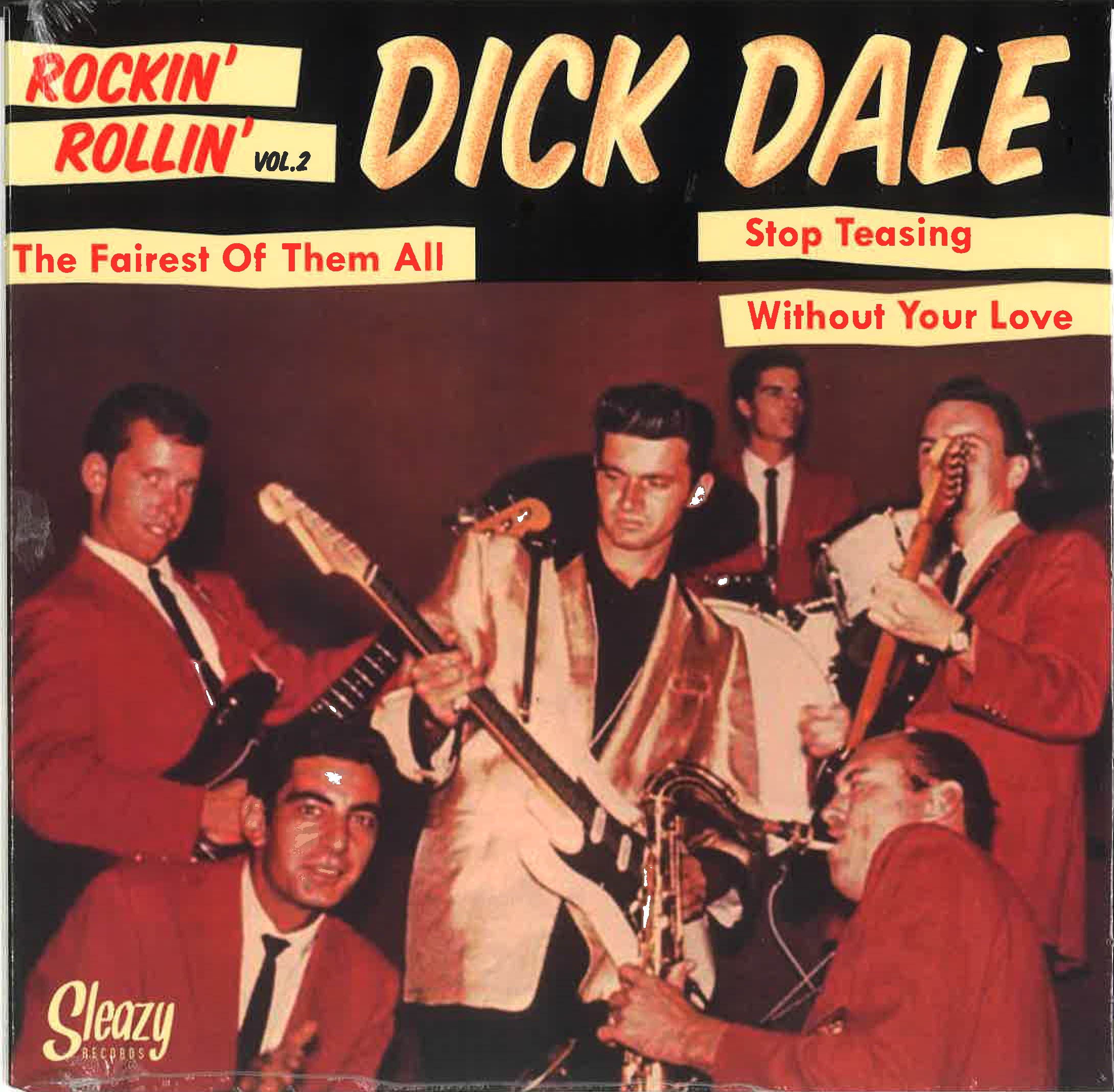 DICK DALE (ディック・デイル) - Rockin' Rollin' vol.2 / The Faierst Of Them All +2 (Spain 限定ジャケ付き再発3曲入り 7" EP/New)