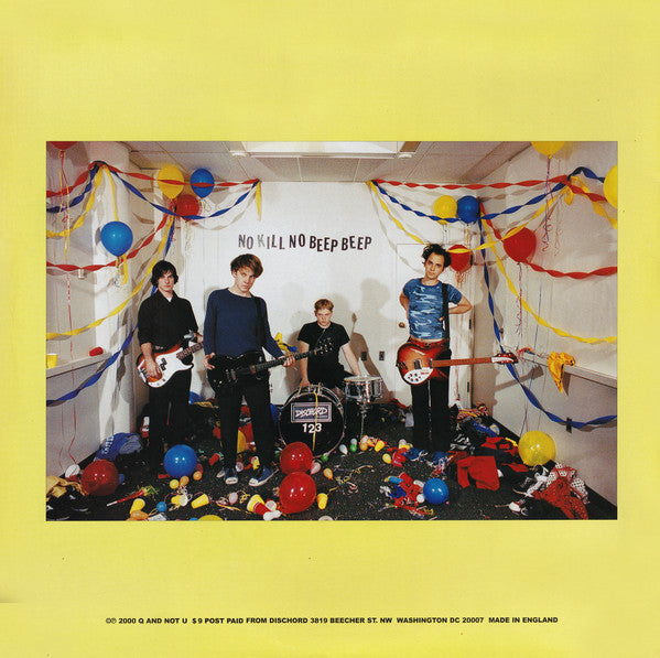 Q AND NOT U (Q・アンド・ノット・U) - No Kill No Beep Beep (US 正規限定リマスター再発 LP/NEW) '00年1stアルバム