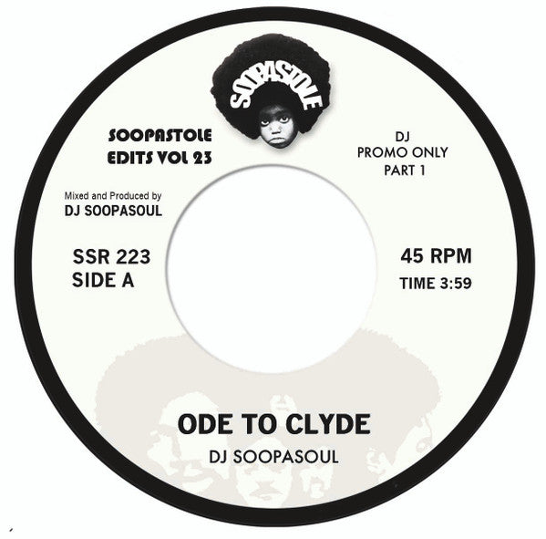DJ SOOPASOUL (DJ スーパソウル) - Ode To Clyde (UK 「200枚限定プロモ赤盤」7" / New)