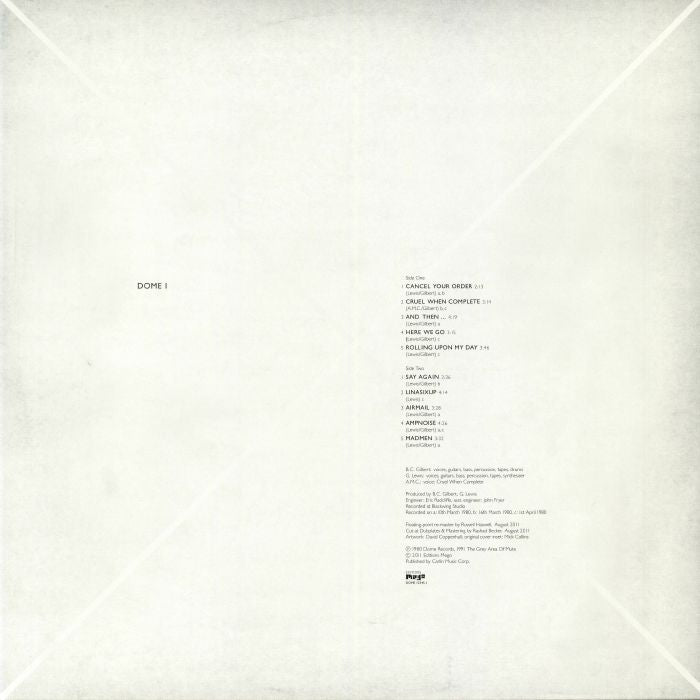 DOME (ドーム) - Dome 1 (Austria 限定復刻再発 LP/NEW)