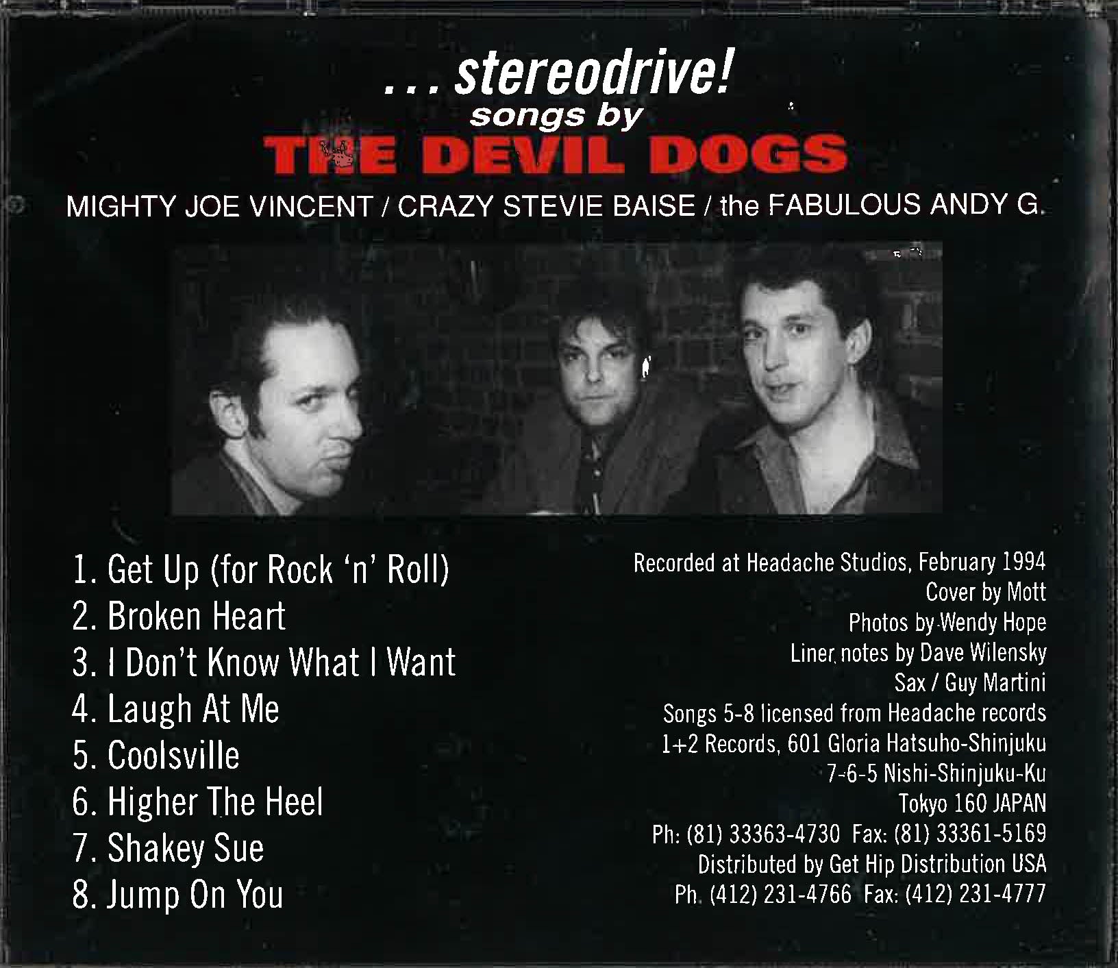 DEVIL DOGS (デヴィル・ドッグス) - Stereodrive! (Japan 限定 CD/ 廃盤 New) '94年解散直前8曲入りラスト・ミニアルバム