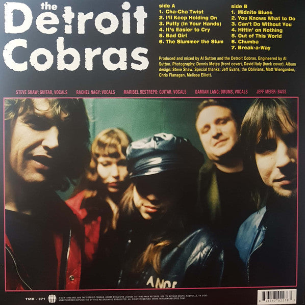 DETROIT COBRAS (デトロイト・コブラス) - Mink Rat Or Rabbit (US サードマン社復刻再発 LP/New) ’98年名作(全曲カヴァの)デビュー・アルバム8年ぶりの再発化!
