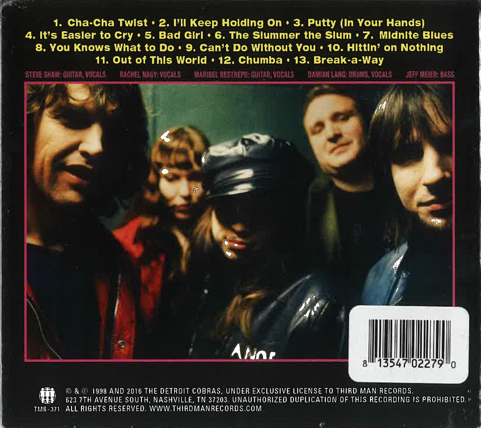 DETROIT COBRAS (デトロイト・コブラス) - Mink Rat Or Rabbit (US サードマン社再発デジパックCD/New) ’98年名作(全曲カヴァの)デビュー・アルバム!