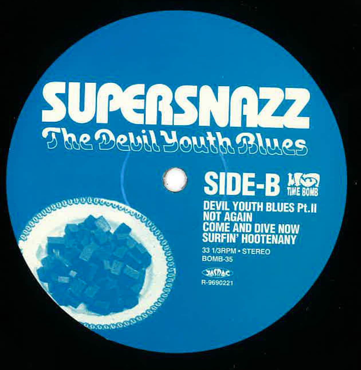 SUPERSNAZZ (スーパースナッズ) - The Devil Youth Blues (日本 タイムボム 限定再発「黒盤」LP)’97年セカンド・アルバム!