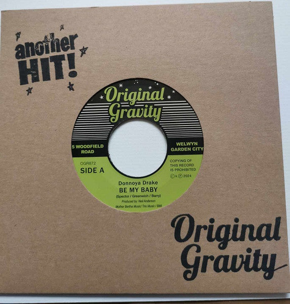 DONNOYA DRAKE / Woodfield Rd AllStars (ドノヤ・ドレイク / ウッドフィールド・ロード・オールスターズ) - Be My Baby (UK 初回限定「黒・緑ラベ」 7"+カンパニースリーブ/New)ロネッツ名曲ロックステディ・カヴァ!