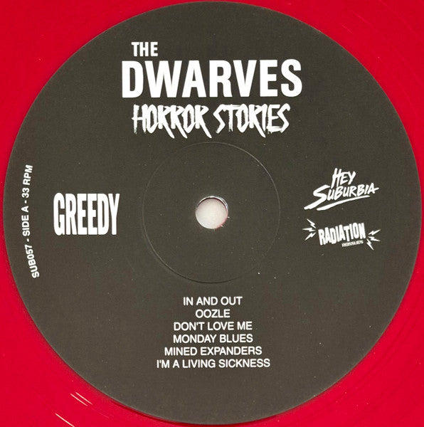 DWARVES, THE (ザ・ドワーヴス) - Horror Stories (イタリア「500枚限定再発「赤盤」LP/New) 86年改名後の通算2作目アルバム、爆ガレージ名作!