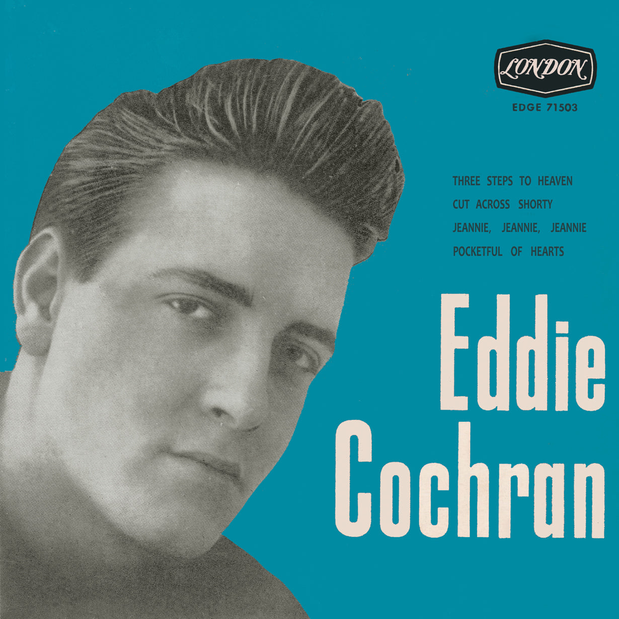 EDDIE COCHRAN (エディ・コクラン) - Three Steps To Heaven + 3 (スペイン限定復刻リプロ再発4曲入り7インチEP/折り返しジャケも再現/ New) '61年スペインEPの再現!