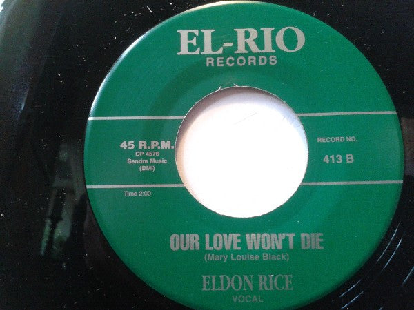 ELDON RICE (エルドン・ライス) - Don't Let Love Break Your Heart (US 限定リプロ再発 7インチ/ New) ロックンロール・ジャイヴァー!