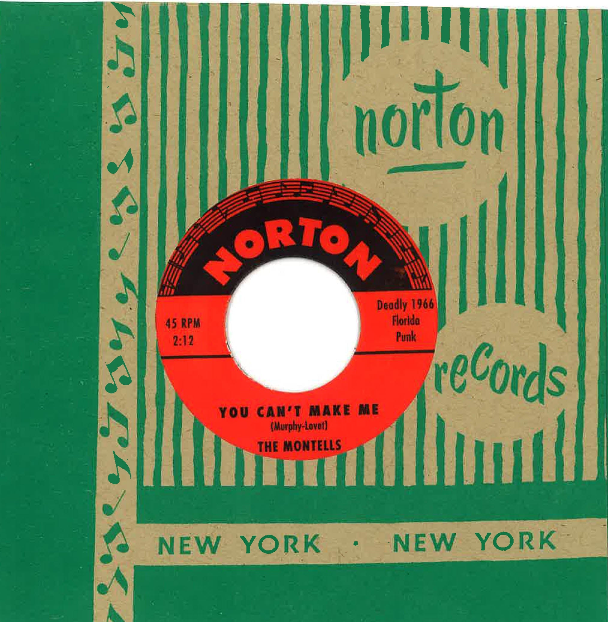 EVIL, THE / MONTELLS, THE (ジ・エヴィル / ザ・モンテルズ) - I'm Movin' On / You Can't Make Me (US 限定再発 7" /廃盤 New)