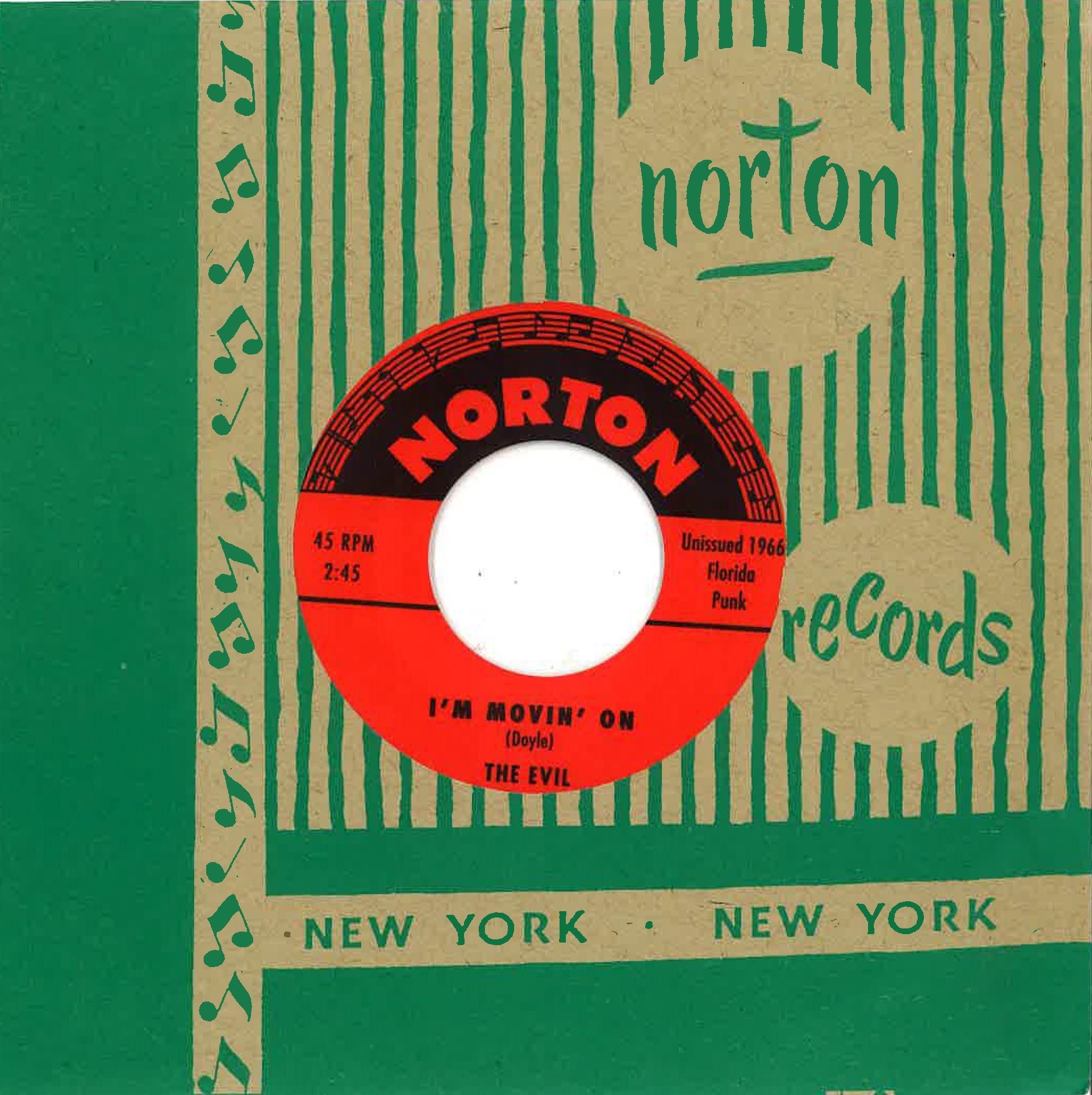 EVIL, THE / MONTELLS, THE (ジ・エヴィル / ザ・モンテルズ) - I'm Movin' On / You Can't Make Me (US 限定再発 7" /廃盤 New)