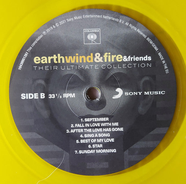 EARTH, WIND & FIRE and Friends (アース・ウィンド・アンド・ファイアー) - Their Ultimate Collection (EU 限定復刻再発「イエロー VINYL」LP/New)