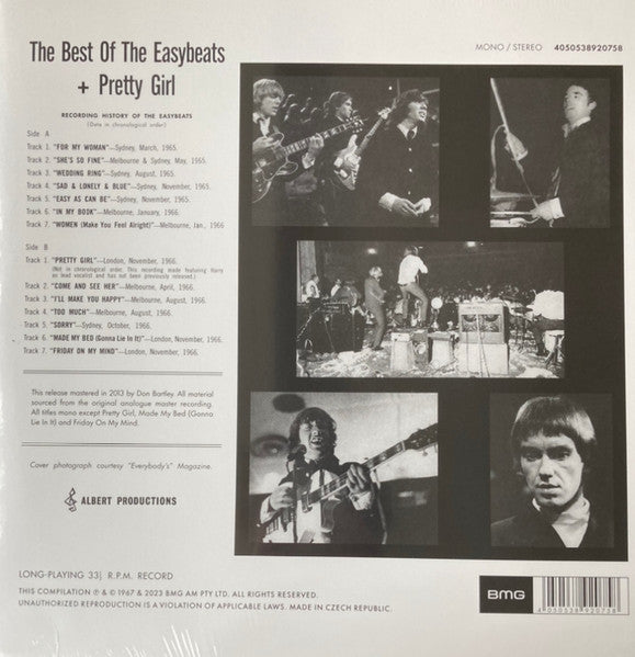 EASYBEATS (イージービーツ) - The Best Of The Easybeats + Pretty Girl (全世界共通限定リマスター再発「オレンジ VINYL」モノラル LP/ New)