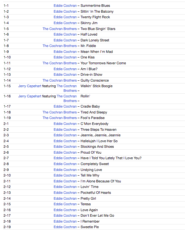 EDDIE COCHRAN (エディ・コクラン) - The Absolutely Essential Collection (UK 限定 3xCD / New)ベスト56曲!