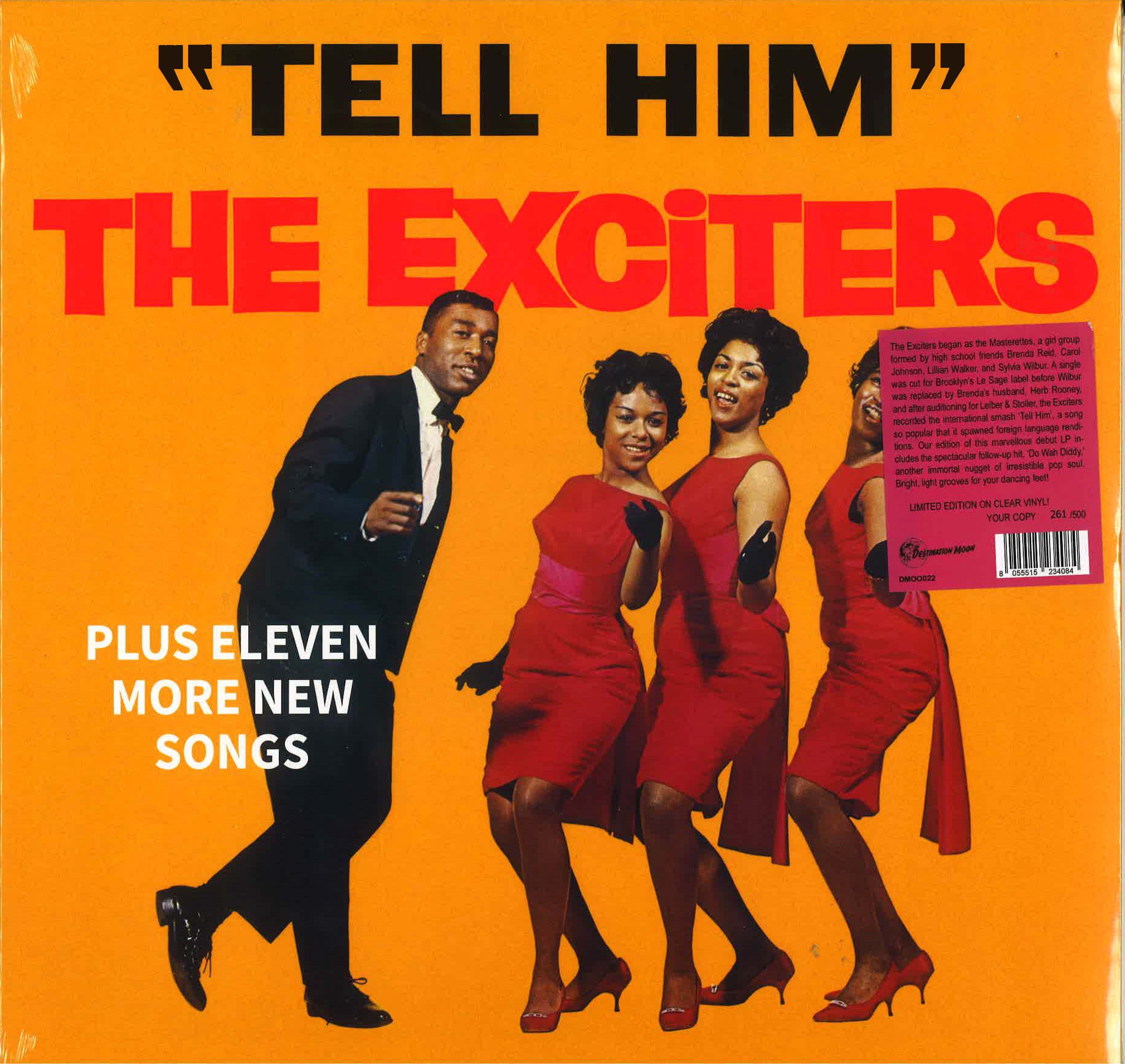 EXCITERS (エキサイターズ) - Tell Him (EU 500枚限定ボーナス入り再発「クリア・ヴァイナル」 LP/New)レヴィロス他のカヴァ「テルヒム」含む’63年デビューアルバム