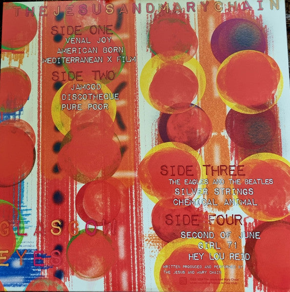 JESUS AND MARY CHAIN, THE (ジーザス・アンド・メリー・チェイン) - Glasgow Eyes (EU 限定180グラム「クリアヴァイナル 」2xLP/NEW)
