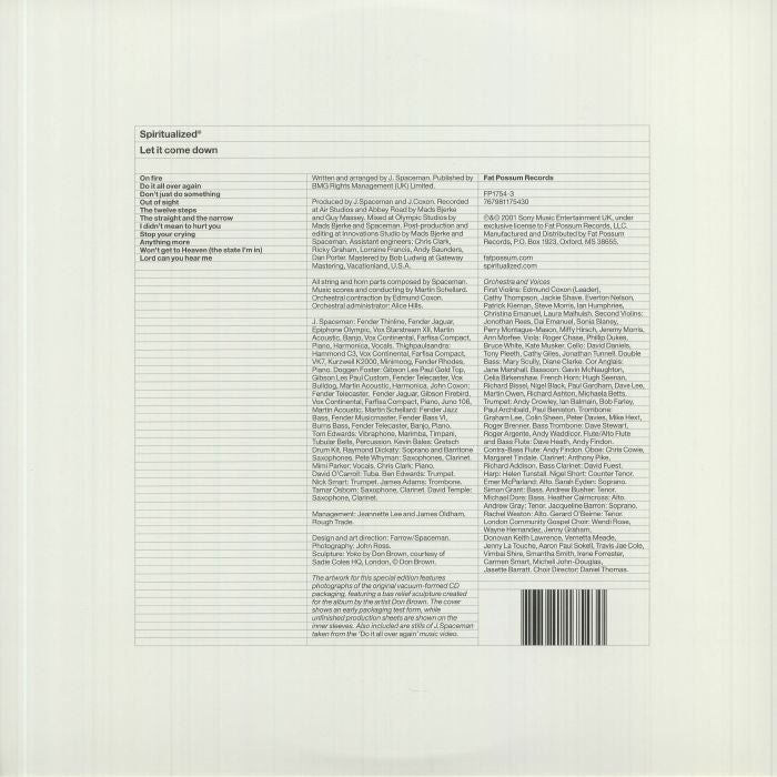 SPIRITUALIZED (スピリチュアライズド) - Let It Come Down (UK-EU-US 共通正規限定再発 2xLP/NEW) '01年4thアルバム