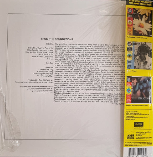 FOUNDATIONS, THE (ザ・ファウンデーションズ) - From The Foundations (US 限定再発「オレンジスモーク VInyl」ステレオ LP+インナー、帯/New) '67年デビュー・アルバム!