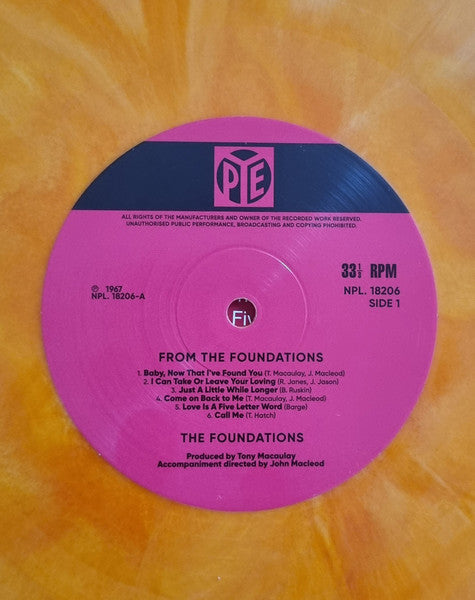 FOUNDATIONS, THE (ザ・ファウンデーションズ) - From The Foundations (US 限定再発「オレンジスモーク VInyl」ステレオ LP+インナー、帯/New) '67年デビュー・アルバム!