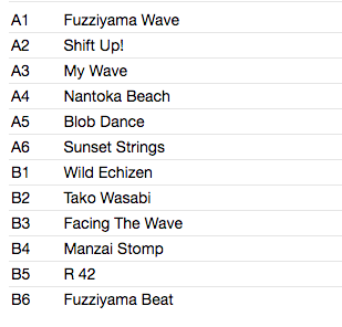 FUZZIYAMA SURFERS (フジヤマ・サーファーズ) - ワイルド・エチゼン <Wild Echizen> (US 限定「黒・赤・黄色スプラッターVINYL」モノラル LP+帯/ New)