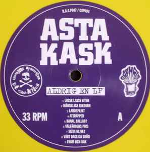 ASTA KASK (アスタ・カスク) - Aldrig En LP (Sweden 正規再発「限定イエローヴァイナル」 LP / New) アスタカスク40周年記念リリース!