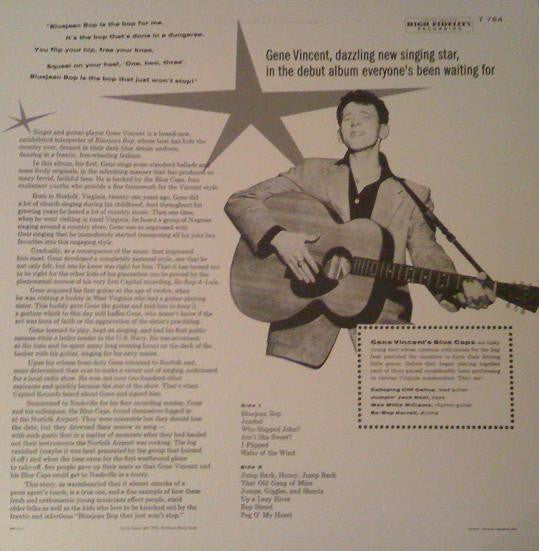 GENE VINCENT & HIS BLUE CAPS (ジーン・ヴィンセント) - Bluejean Bop ! (US 限定復刻再発 LP「T-764」/New) ’57年ロカビリー古典デビュー・アルバム!