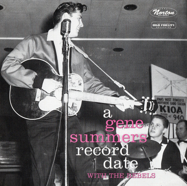GENE SUMMERS with The Rebels (ジーン・サマーズ ウィズ・ザ・レベルズ) - A Gene Summers Record Date With The Rebels (US ジャケ付き4曲入り 7" EP /廃盤 New)