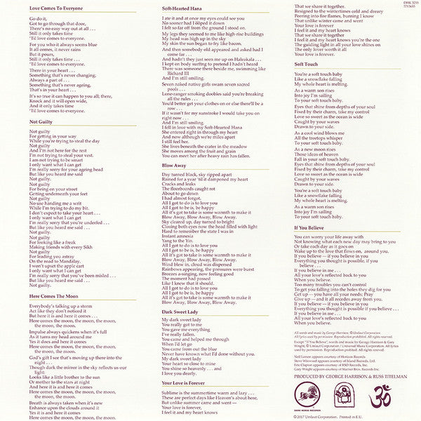 GEORGE HARRISON (ジョージ・ハリスン) - George Harrison (EU 限定リマスター再発 180g LP/ New)