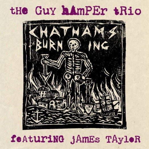 GUY HAMPER TRIO, The feat. JAMES TAYLOR (ビリー・チャイルディッシュのバンド=ガイ・ハンパー・トリオ) - Chatham's Burning +2 (UK500枚限定ざら紙ジャケ付き 7"/New) '25年新作シングルは初期J.T.Qのスパイ系トラックを思わすMODガレージ・インスト