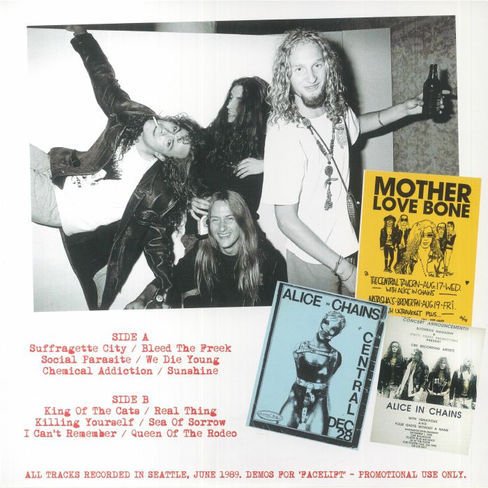 ALICE IN CHAINS (アリス・イン・チェインズ) - Unchained - The 1989 Demo (EU 限定リリース LP/NEW)