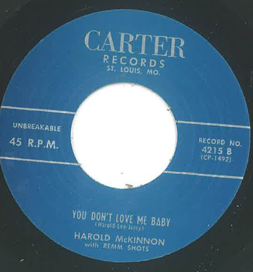 HAROLD McKINNON & the REMM SHOTS (ハロルド・マッキノン & ザ・レムショッツ) - Little Jump Joint (US 限定リプロ再発 7インチ/ New) ボッピン・ロカビリー名曲!