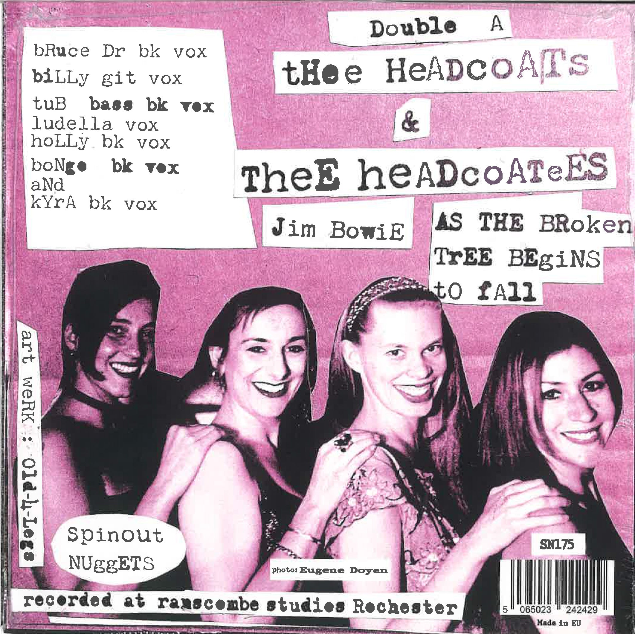 HEADCOATS, THEE & THEE HEADCOATEES (ヘッドコーツ & ヘッドコーティーズ) - Jim Bowie / As The Broken Tree Begins To Fall (UK限定500枚ジャケ付き7インチシングル/New) '26年ダブル復活共演!