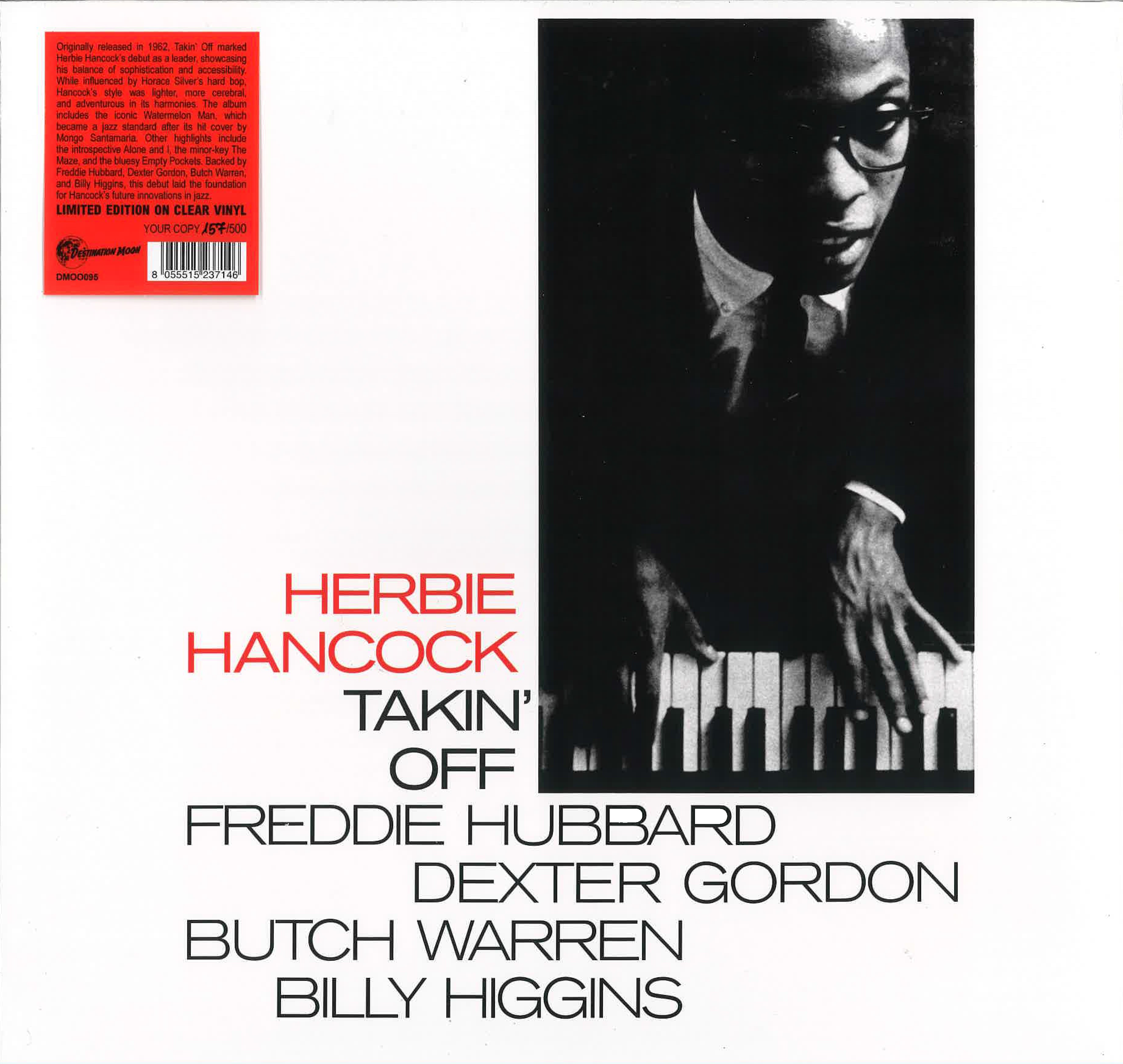 HERBIE HANCOCK (ハービー・ハンコック) - Takin' Off (EU 500枚限定ナンバリング入り「クリアVINYL」再発 LP/New) '62年MOD=JAZZ 大名作デビュー・アルバム!
