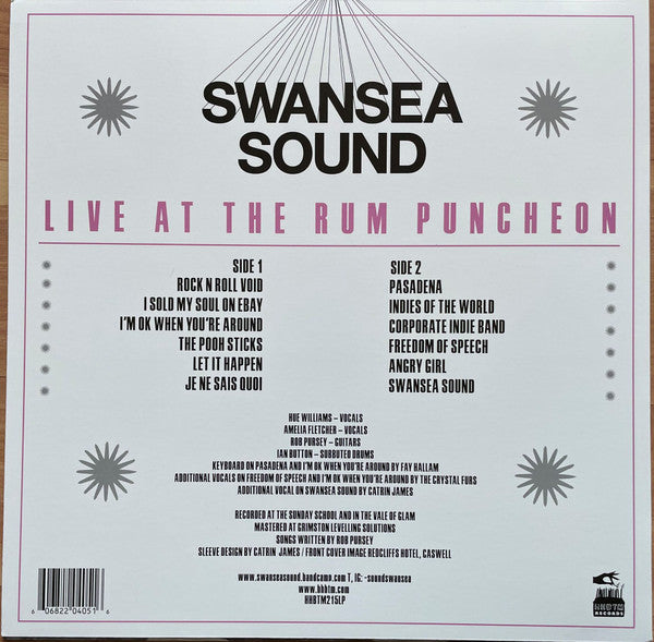 SWANSEA SOUND (スウォンジー・サウンド) - Live At The Rum Puncheon (US 限定リリース LP/NEW) '21年1stアルバム