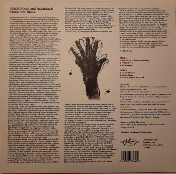 HOUND DOG TAYLOR / HOMESICK JAMES (ハウンド・ドッグ・テイラー / ホームシック・ジェイムス) - Take Five + 5 (スペイン限定10インチ モノラル ミニ LP/New) 初期シングル3枚合体再発!