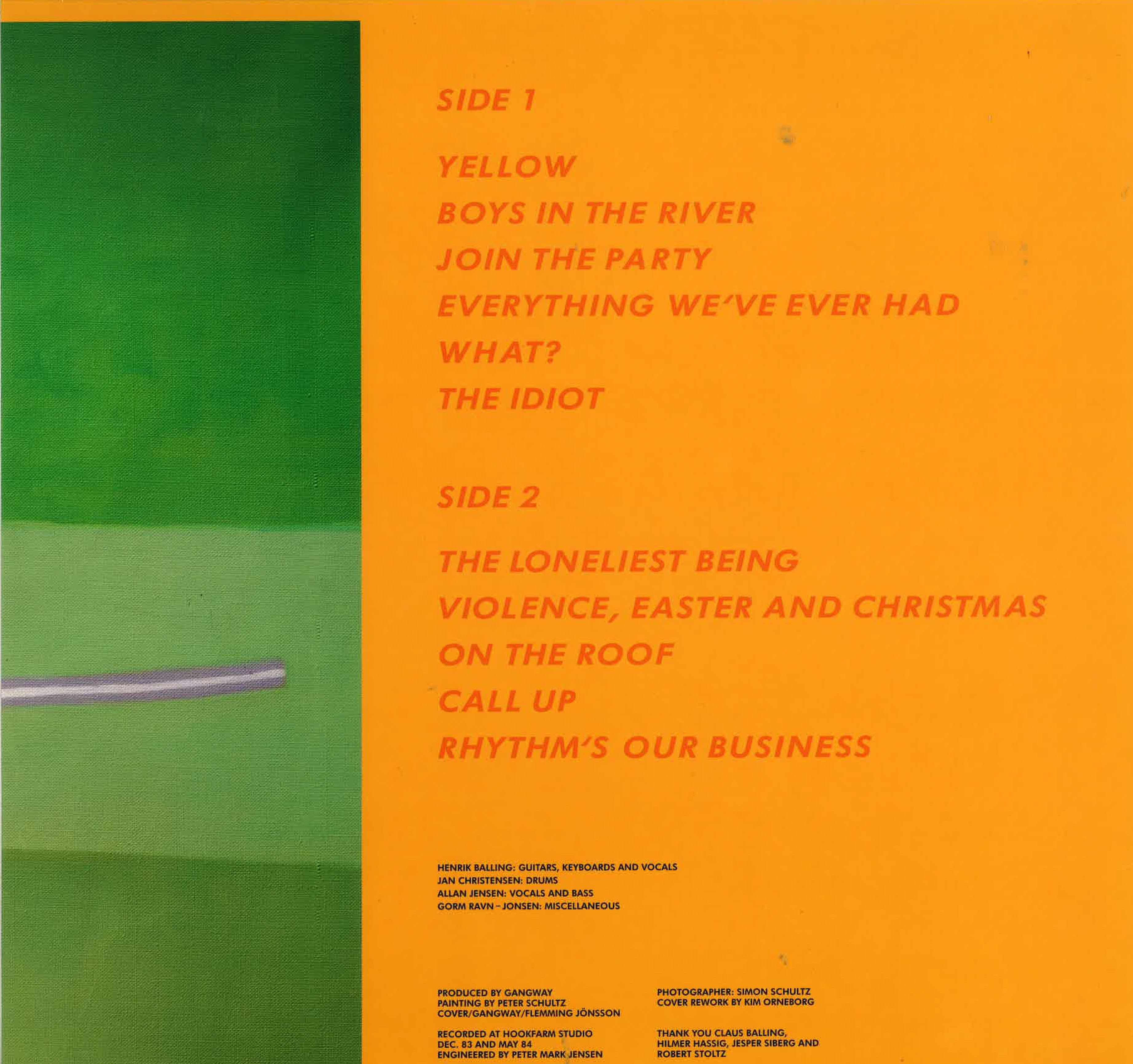 GANGWAY (ギャングウェイ) - The Twist (Japan「2021年レコードストアデイ」限定再発LP / New) '84年1stアルバム